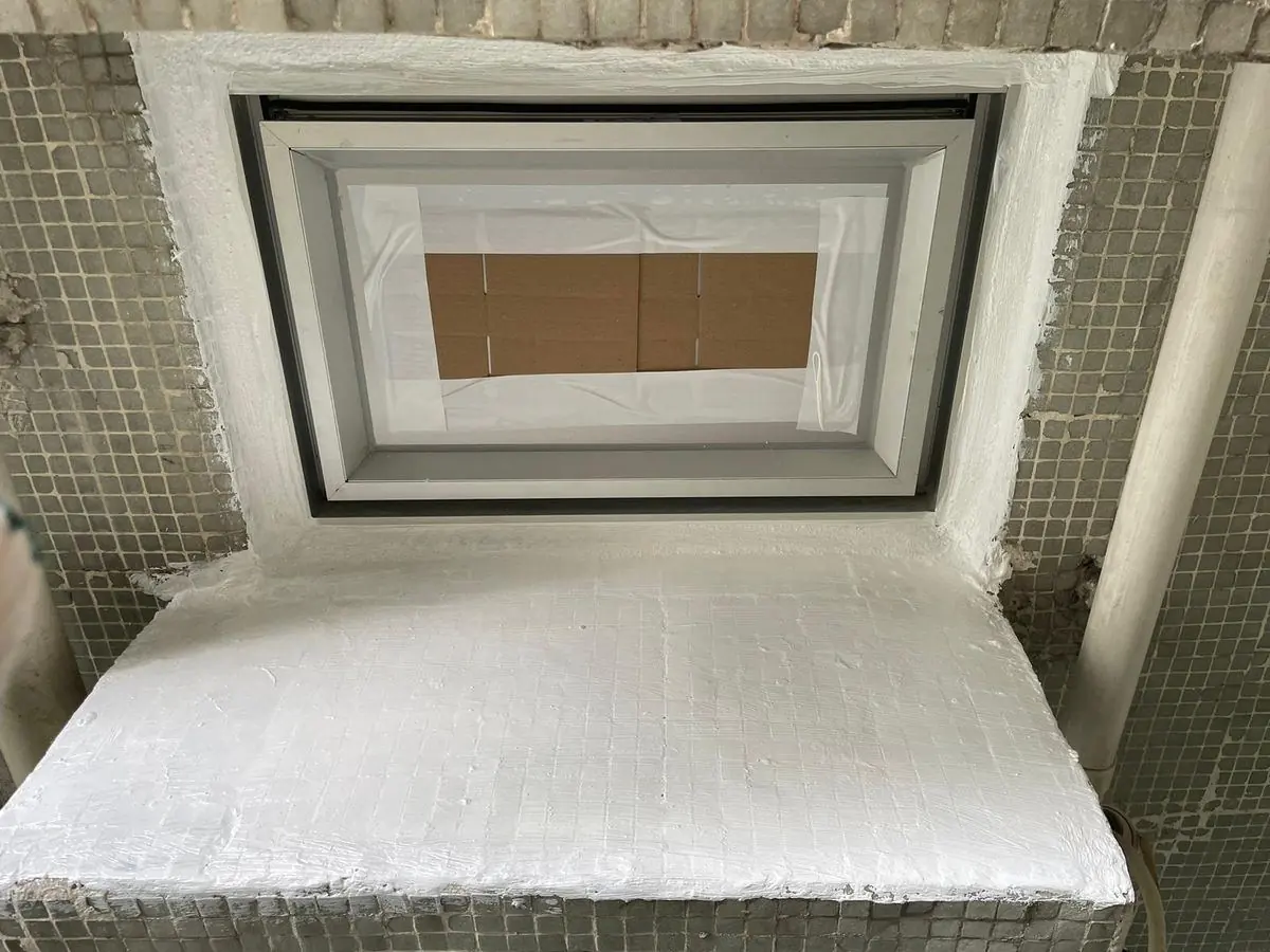 香港單位裝修，鋁窗安裝後窗邊批盪及防水收口處理